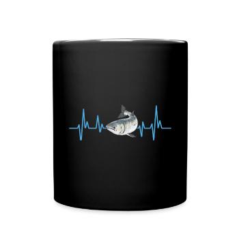 Pêche au saumon Pêcheur de saumon - Mug uni - noir - Devant