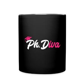 PhD Graduate Doktorgrad Ph.D. Promotion - Tasse einfarbig - Schwarz - Vorne