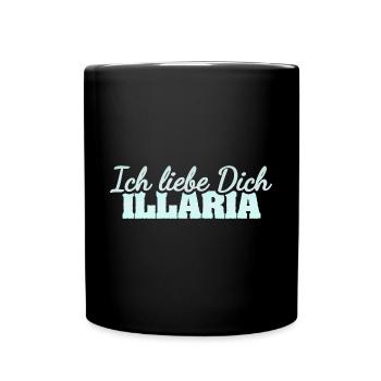 Liebe Illaria - Tasse einfarbig - Schwarz - Vorne