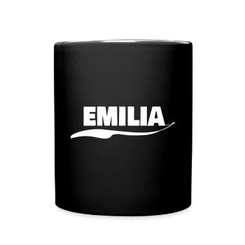 Emilia as a first name - Full Colour Mug - black - Front