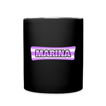 Marina - Tasse einfarbig - Schwarz - Vorne