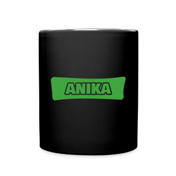 Gift for Anika - Full Colour Mug - black - Front