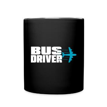 Airplane Bus Driver - Airplane Pilot Travel Travel - Full Colour Mug - black - Front