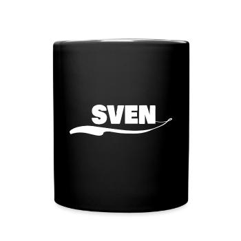 Vorname sven - Tasse einfarbig - Schwarz - Vorne