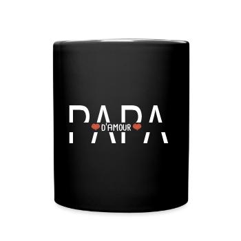 Love Dad Personalisiertes Vatertags-T-Shirt - Tasse einfarbig - Schwarz - Vorne