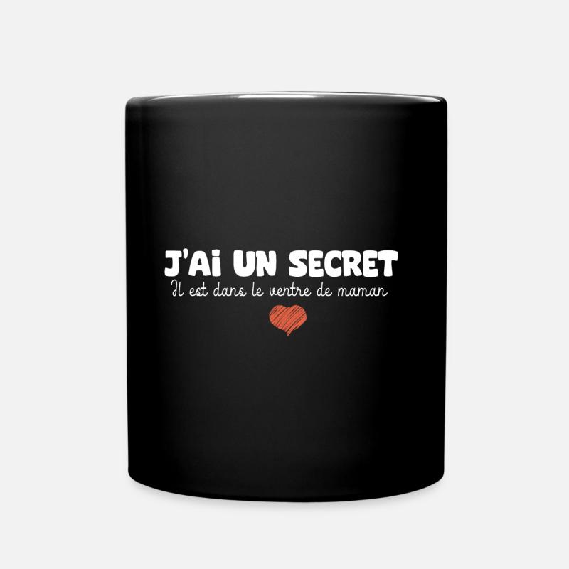 annonce naissance grossesse grandfere grande soeur - Mug uni - noir