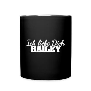 Bailey en tant qu’amour - Mug uni - noir - Devant
