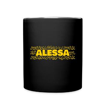 Prénom Alessa - Mug uni - noir - Devant
