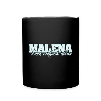 Mme Malena - Mug uni - noir - Devant