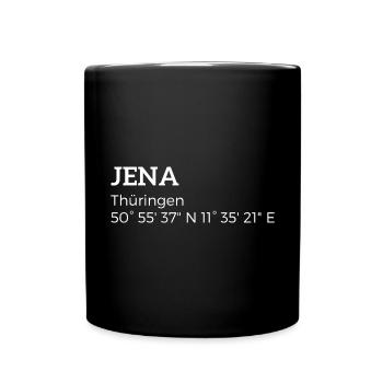 Iéna, Thuringe les coordonnées - Mug uni - noir - Devant