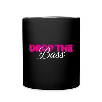 Drop the Bass Music Lover Statement - Full Colour Mug - black - Front