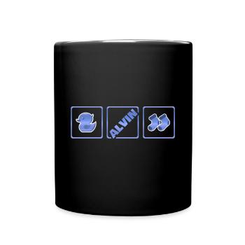 Geschenk für Alvin - Tasse einfarbig - Schwarz - Vorne