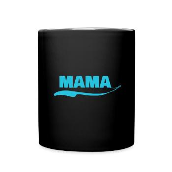 mama - Tasse einfarbig - Schwarz - Vorne