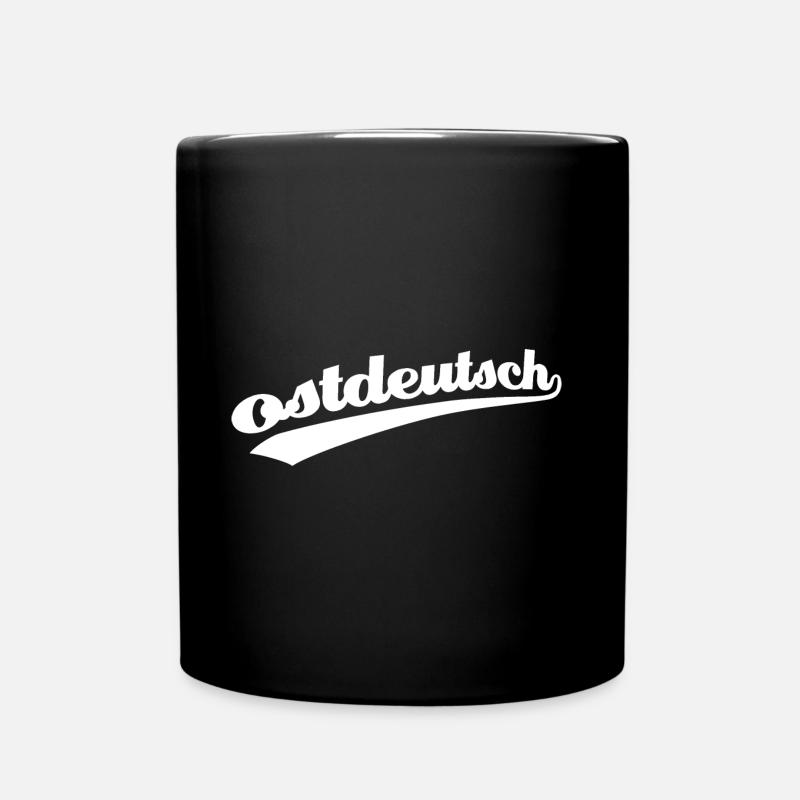 Ostdeutsch DDR Abzeichen - Tasse einfarbig - Schwarz