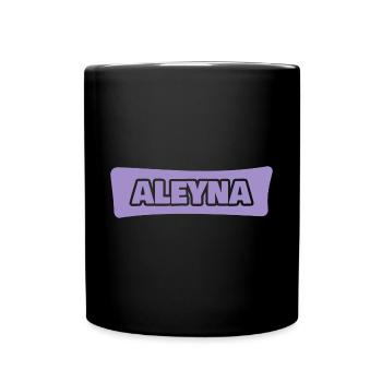 Aleyna als Vorname - Tasse einfarbig - Schwarz - Vorne