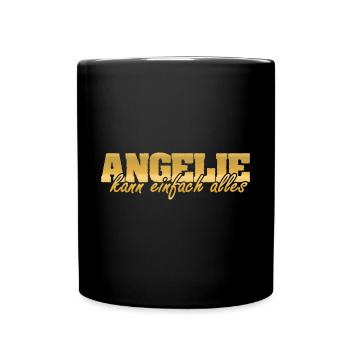 Angelie as a woman - Full Colour Mug - black - Front