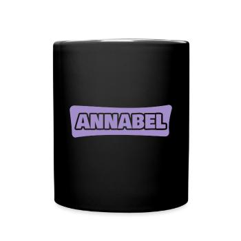 Annabel comme prénom - Mug uni - noir - Devant