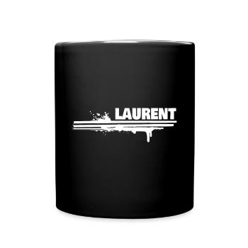 Farbklecks Laurent - Tasse einfarbig - Schwarz - Vorne