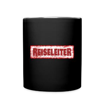 Job Reiseleiter - Tasse einfarbig - Schwarz - Vorne