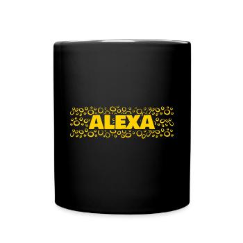 First name Alexa - Full Colour Mug - black - Front