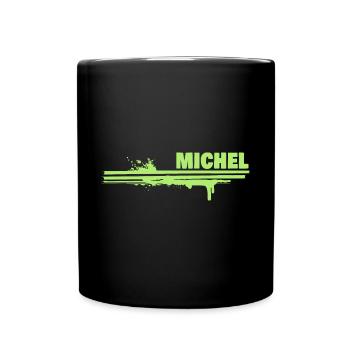 Michel - Mug uni - noir - Devant