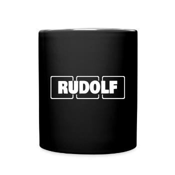 Rudolf comme nom - Mug uni - noir - Devant