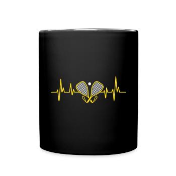 Racquetball Spieler Racquetball - Tasse einfarbig - Schwarz - Vorne