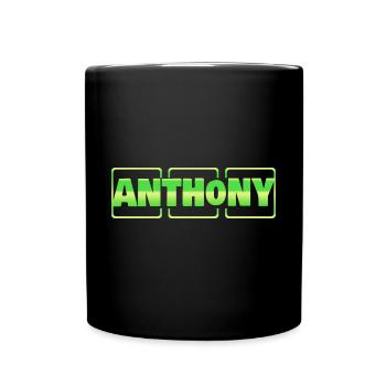 Geschenk für Anthony - Tasse einfarbig - Schwarz - Vorne