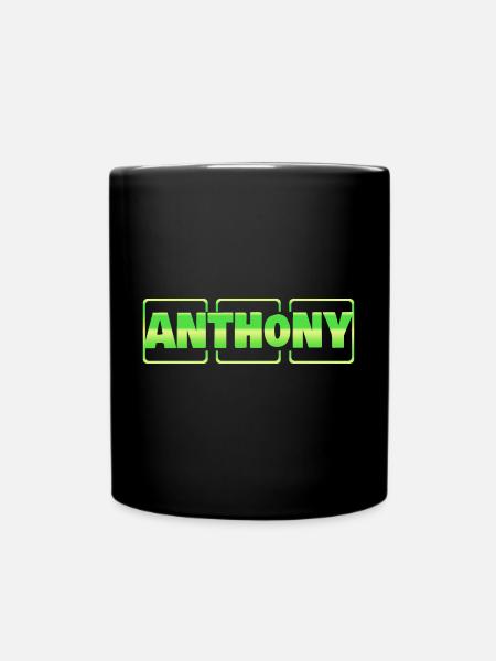Geschenk für Anthony - Tasse einfarbig - Schwarz