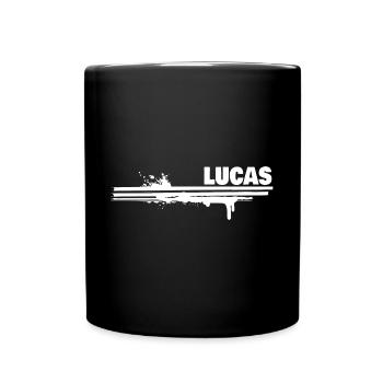 Gift for Lucas - Full Colour Mug - black - Front