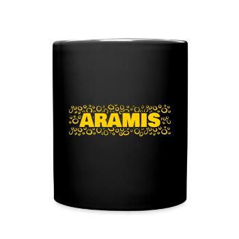 Geschenk für Aramis - Tasse einfarbig - Schwarz - Vorne