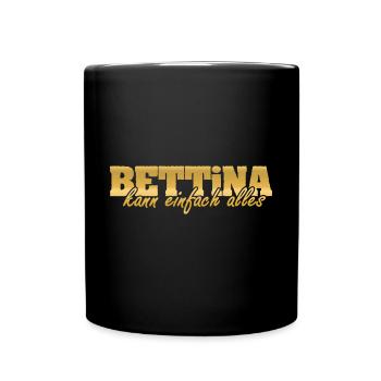 Mme Bettina - Mug uni - noir - Devant