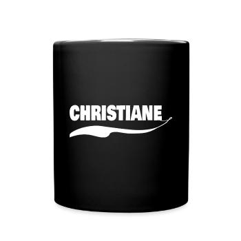 Prénom Chrisitiane - Mug uni - noir - Devant