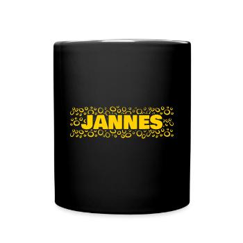 Prénom Jannes - Mug uni - noir - Devant