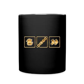 Geschenk für Diego - Tasse einfarbig - Schwarz - Vorne