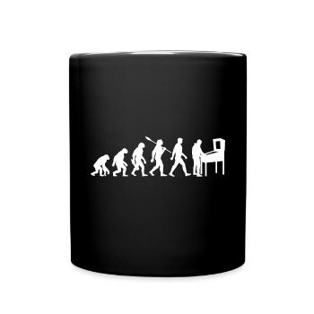 Evolution - Pinball - Flipper - Automat - Tasse einfarbig - Schwarz - Vorne