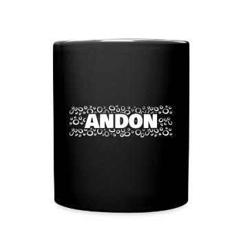 Prénom Andon - Mug uni - noir - Devant