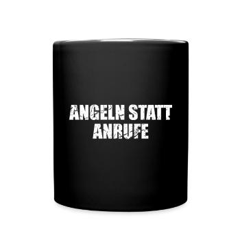 Pêcher au lieu d’appeler – profitez de la paix et de la tranquillité - Mug uni - noir - Devant