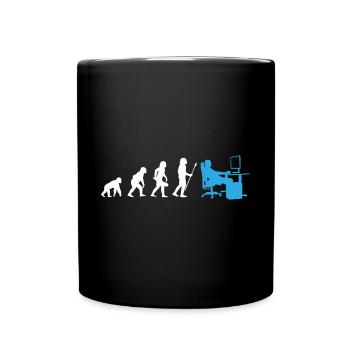 Evolution des nerds - Mug uni - noir - Devant