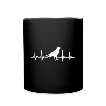 Corbeau pouls corbeau cadeau nature - Mug uni - noir - Devant
