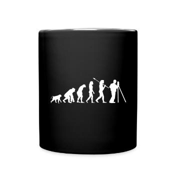 Vermessungs Ingenieur - Tasse einfarbig - Schwarz - Vorne