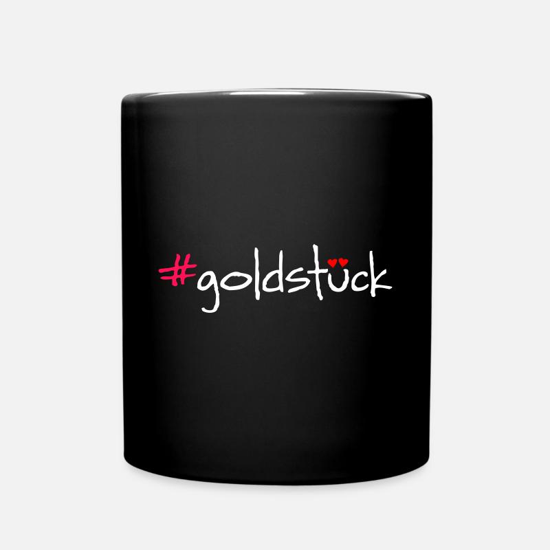 #goldstück - Tasse einfarbig - Schwarz