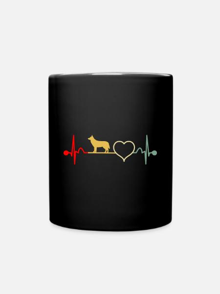 Harzer Fuchs Hütehund Hunderasse Hezschlag - Tasse einfarbig - Schwarz