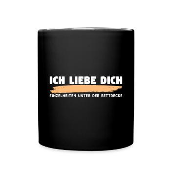 Lustiger Anmachspruch für Party, Dating, Bar, Fest - Tasse einfarbig - Schwarz - Vorne
