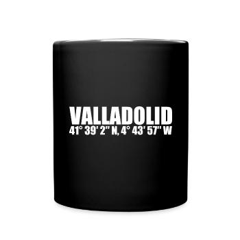 Coordonnées de Valladolid - Mug uni - noir - Devant