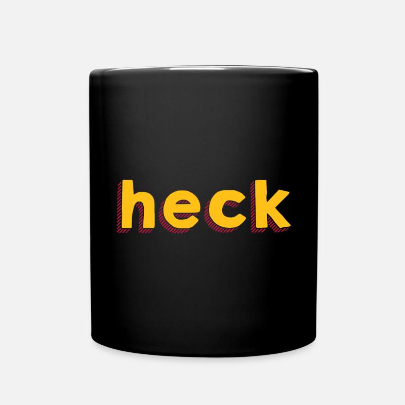 Heck Grafik - Tasse einfarbig - Schwarz