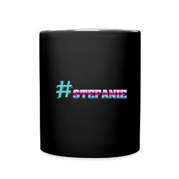 Stefanie - Tasse einfarbig - Schwarz - Vorne