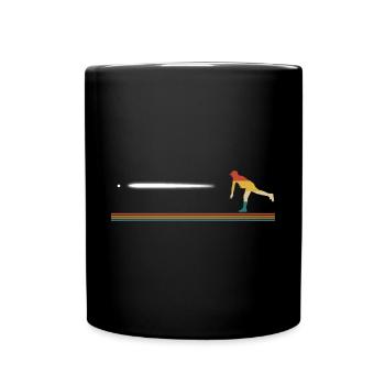 Vintage Baseball Rétro Baseball - Mug uni - noir - Devant