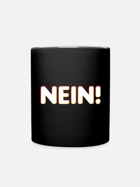 Nein Graphic - Full Colour Mug - black