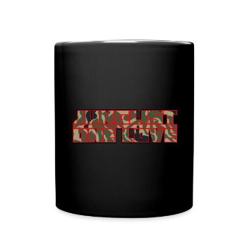 Junglist One Love Drum and Bass DNB Camo Remix - Mug uni - noir - Devant